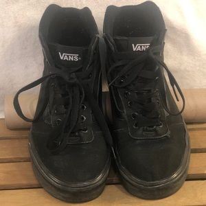Vans Black M Size 8 W size 10